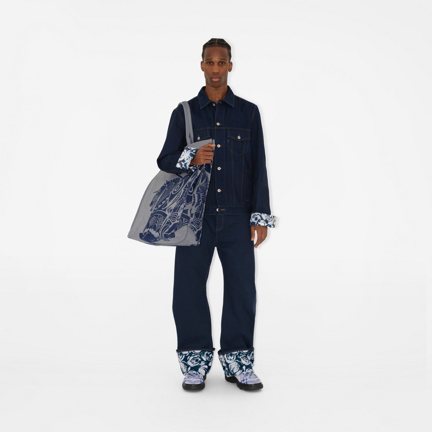 BURBERRY ML XL EKD Square Tote Handbag