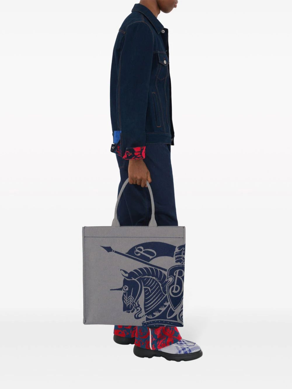 BURBERRY EKD Square Mini Tote Handbag