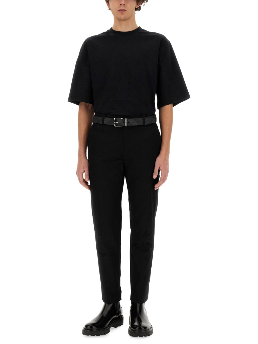 BURBERRY Regular Fit T-Shirt with EKD Patch - Size L