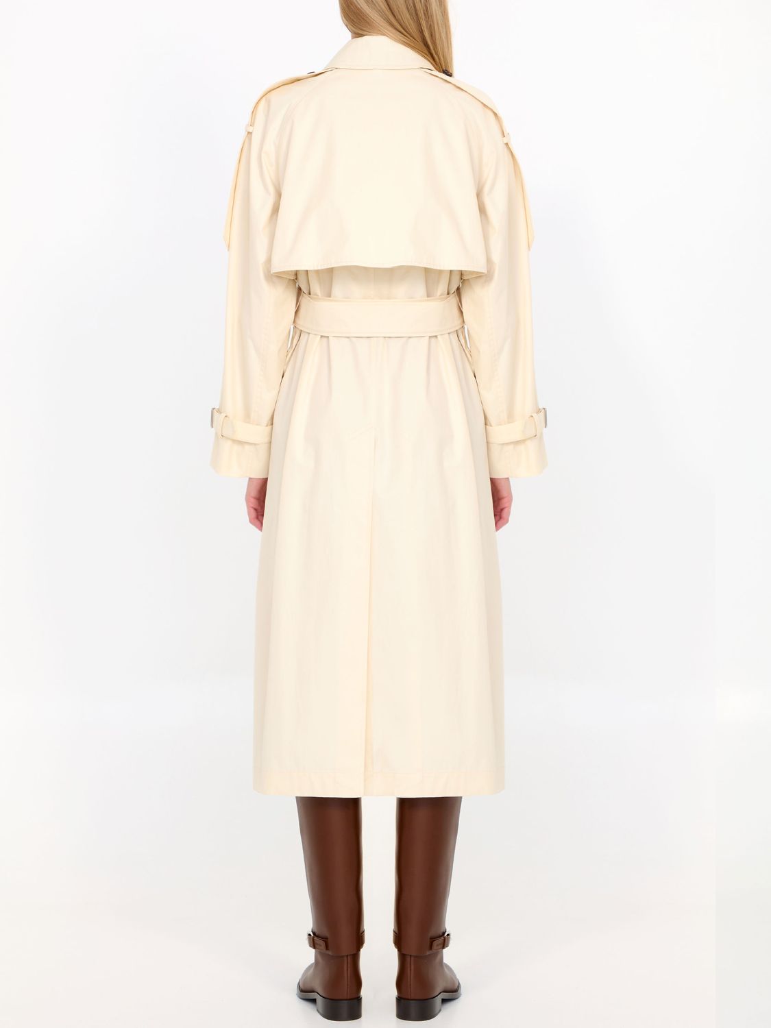 BURBERRY Women's Cotton Double-Breasted Trenchcoat - Mid-Length