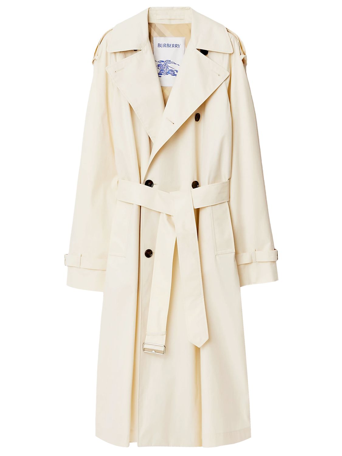 BURBERRY Women's Cotton Double-Breasted Trenchcoat - Mid-Length