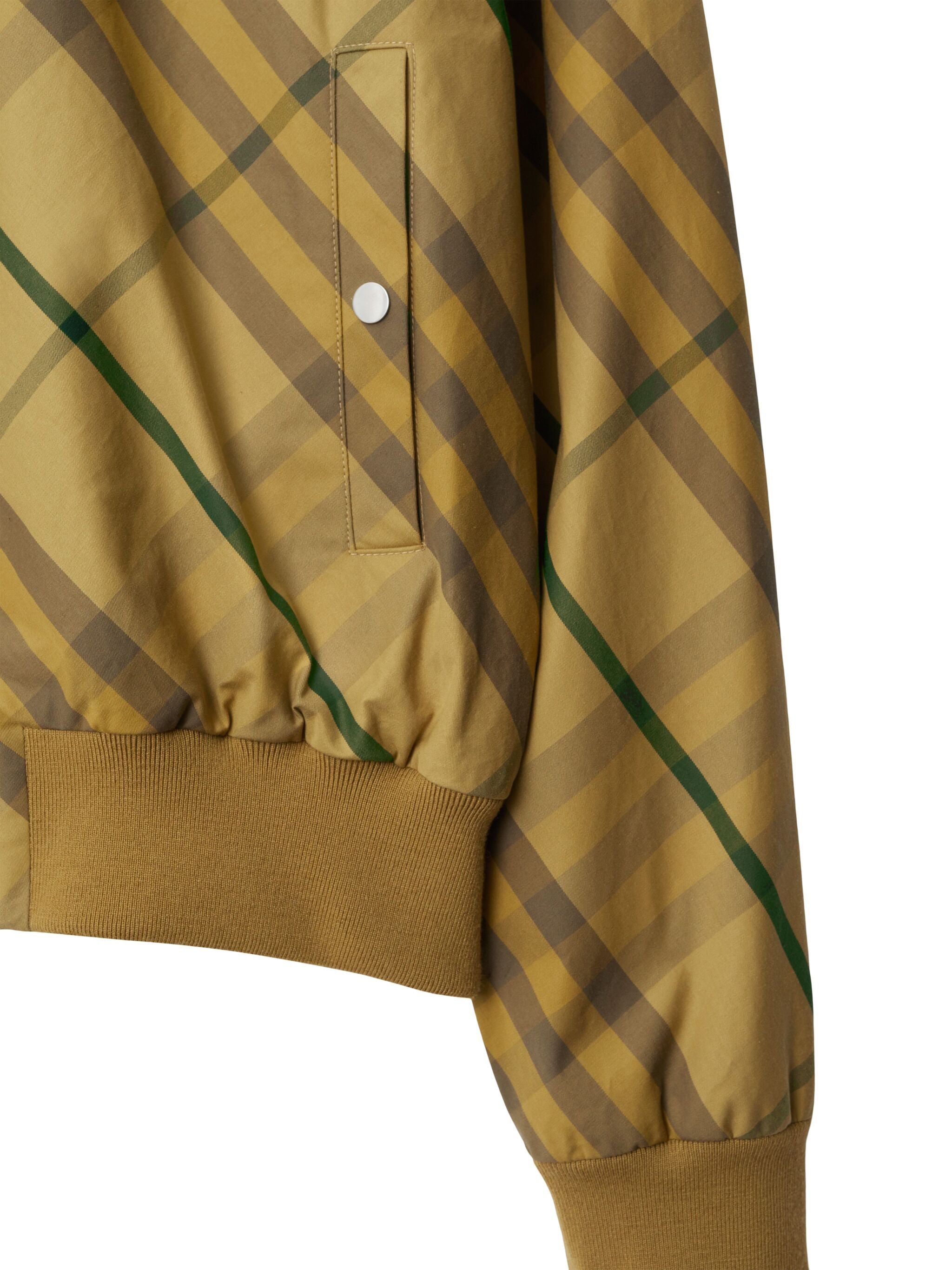 BURBERRY Men's Cotton Bomber Jacket - SS25 Collection