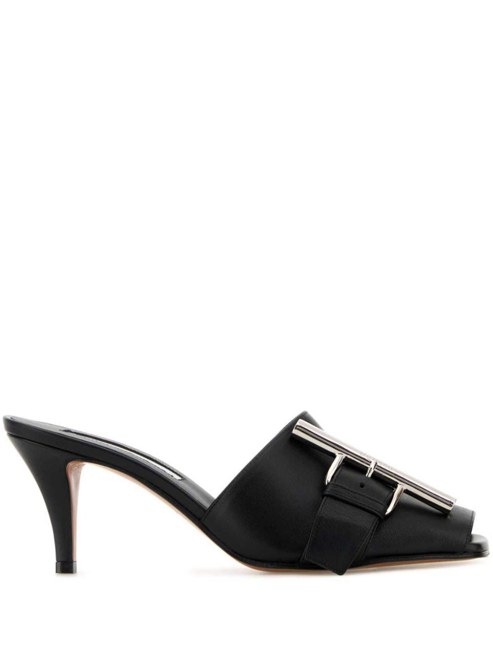 ALEXANDER MCQUEEN Elegant Leather Flat Sandals for Women