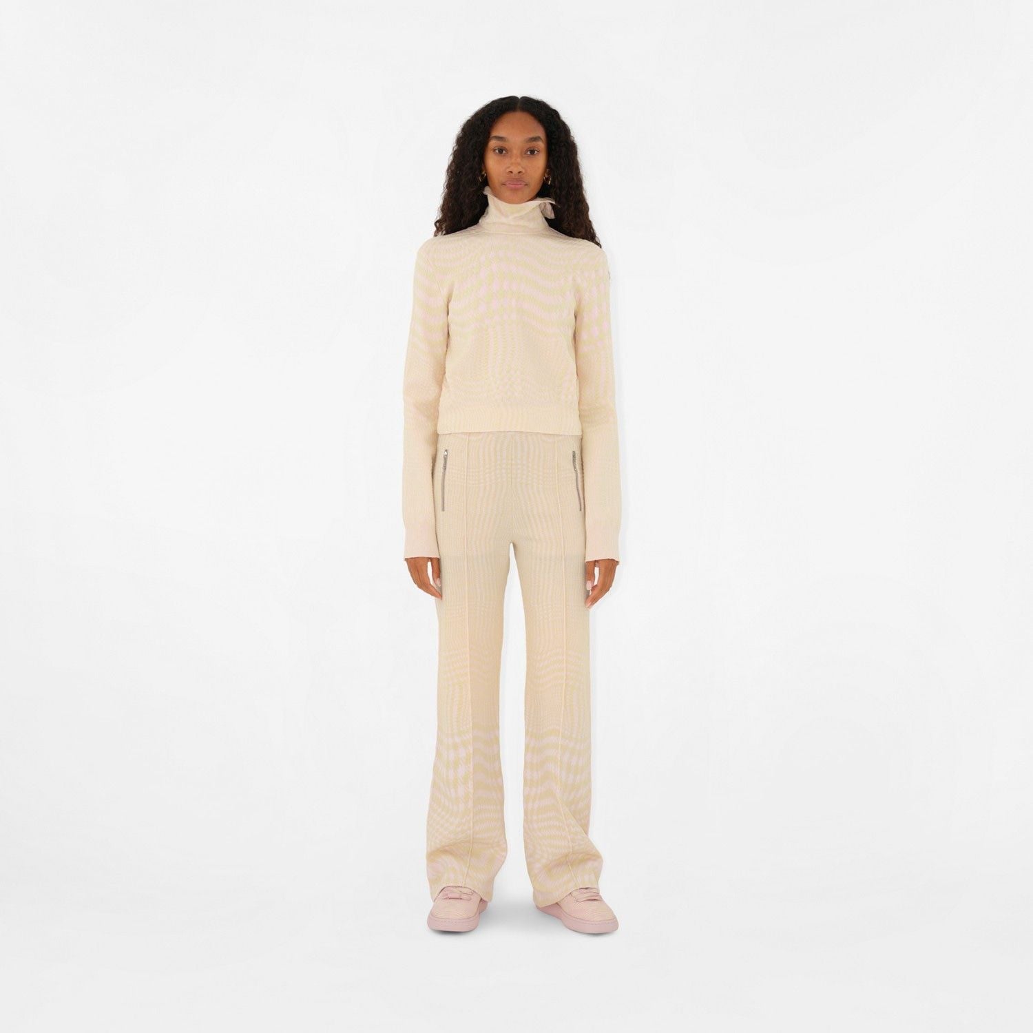 BURBERRY Womens Mini Knit Sneakers