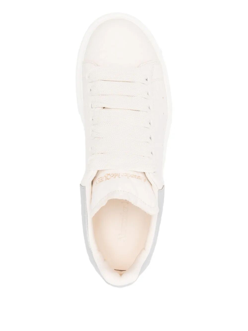 ALEXANDER MCQUEEN Oversized Sneakers with Textured Silver Heel Tab for Women