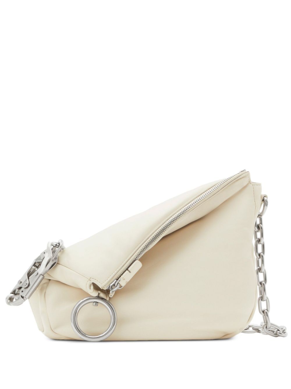 BURBERRY Mini Handbag - Sleek Leather Design with Silver Accents