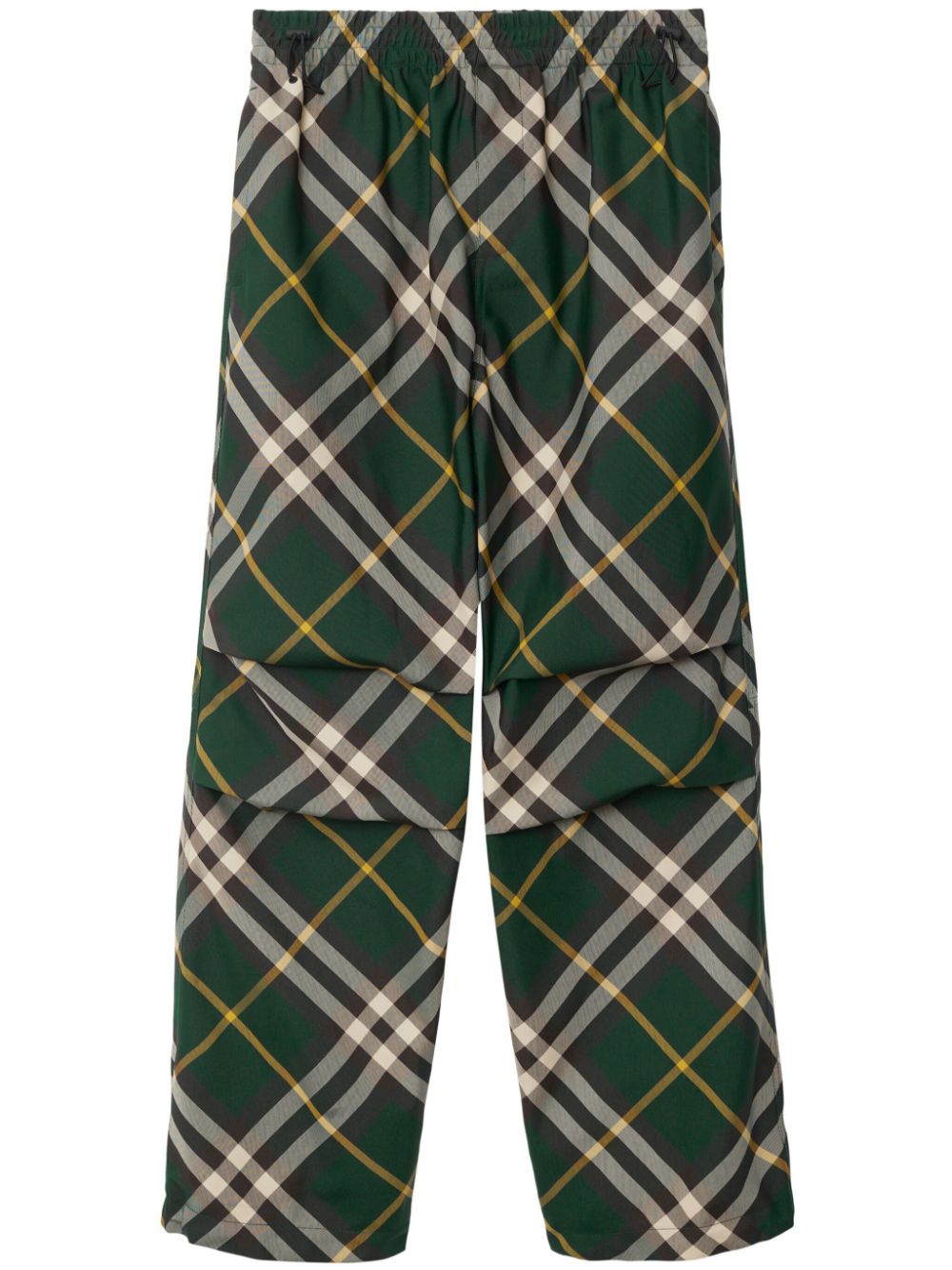 BURBERRY Embroidered Polyester Trousers for Men - SS24 Collection