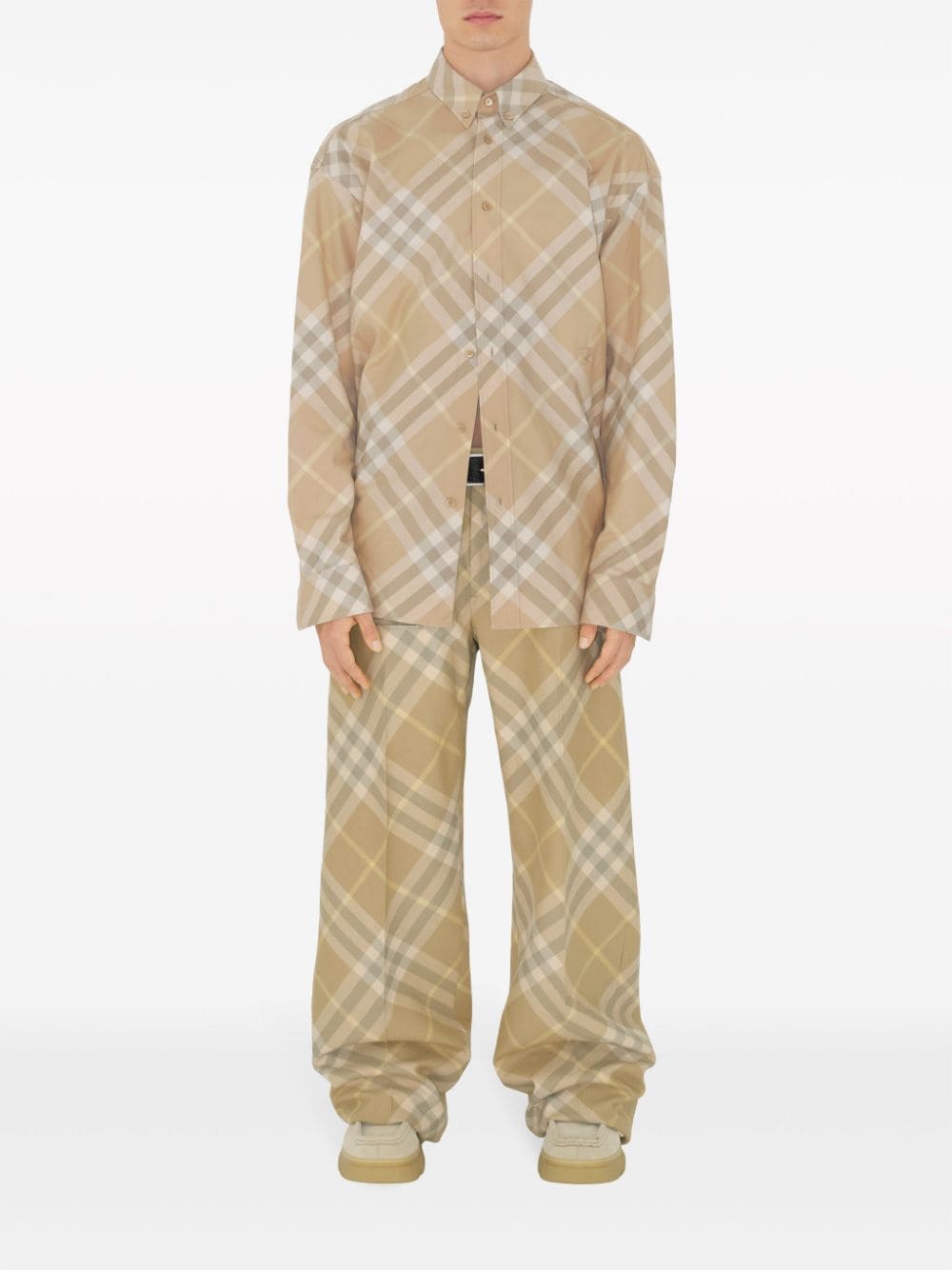 BURBERRY Men's Printed Twill Shirt