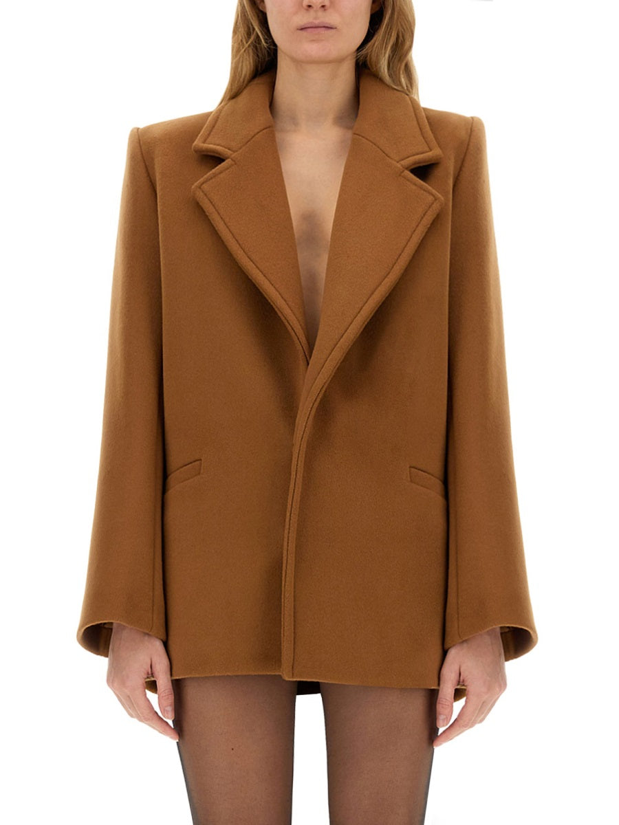 SAINT LAURENT Short Wool Jacket - Regular Fit Size 36