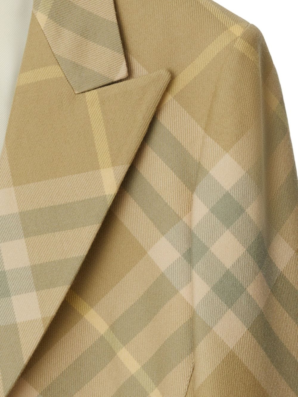 BURBERRY Women's Tailored Plaid Check Wool Blazer Jacket
