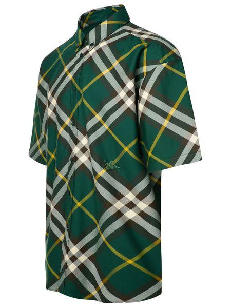 BURBERRY Plaid Check Cotton Short Sleeve Shirt