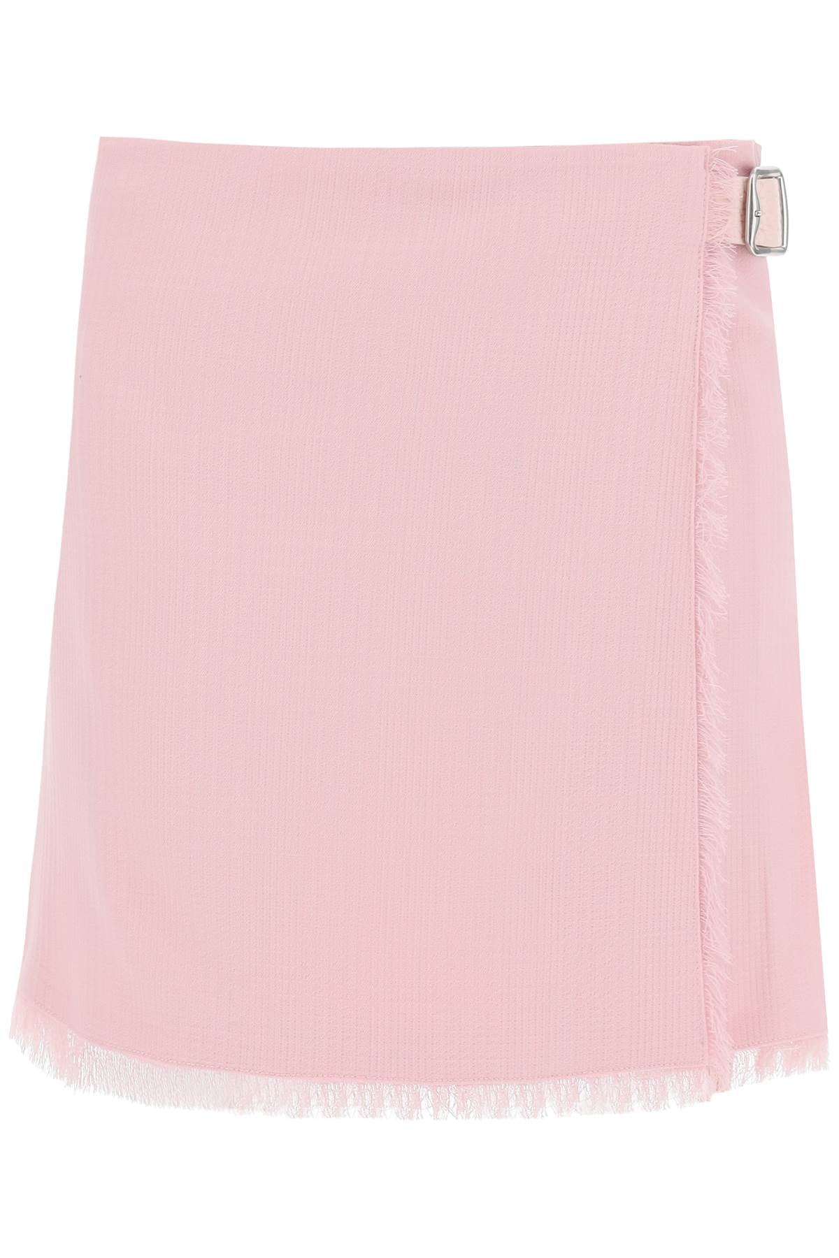 BURBERRY Wool Mini Skirt for Women - SS24 Collection
