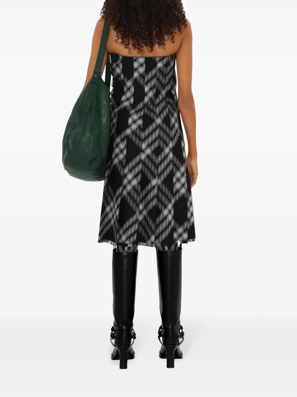 BURBERRY Kilt Style Mini Dress