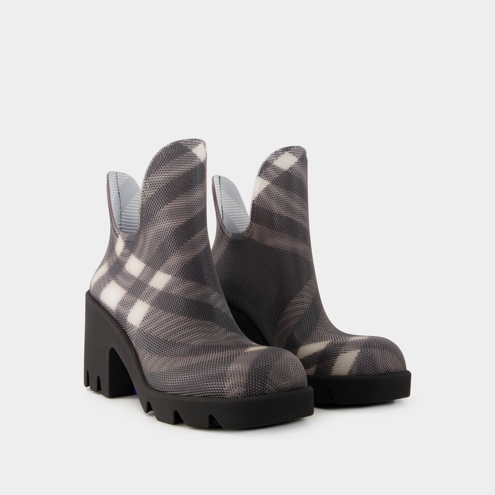 BURBERRY Women’s Ankle Boots with Marsh Heel