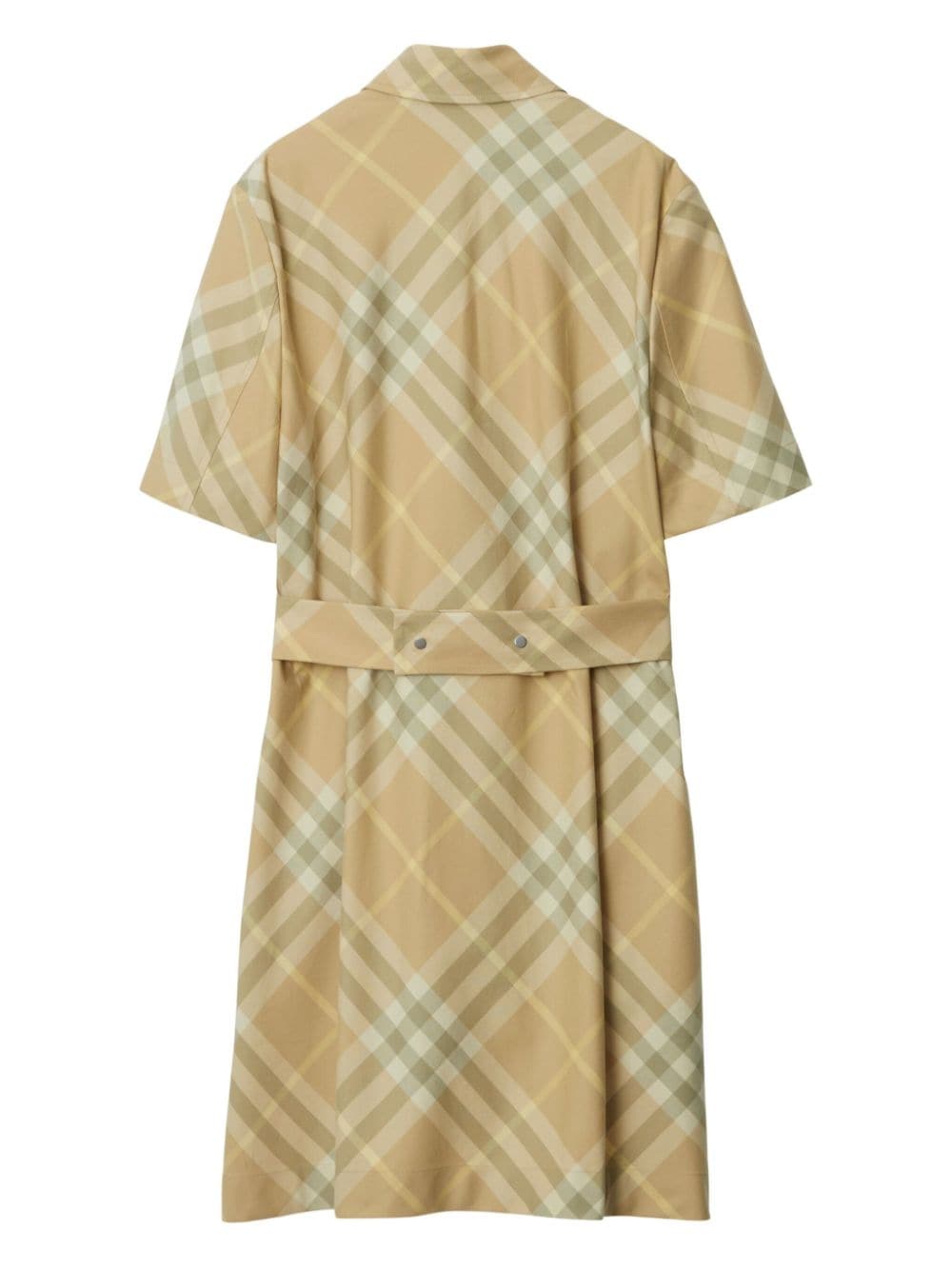 BURBERRY Checked Cotton Shirt Dress for Women - Summer Edition
