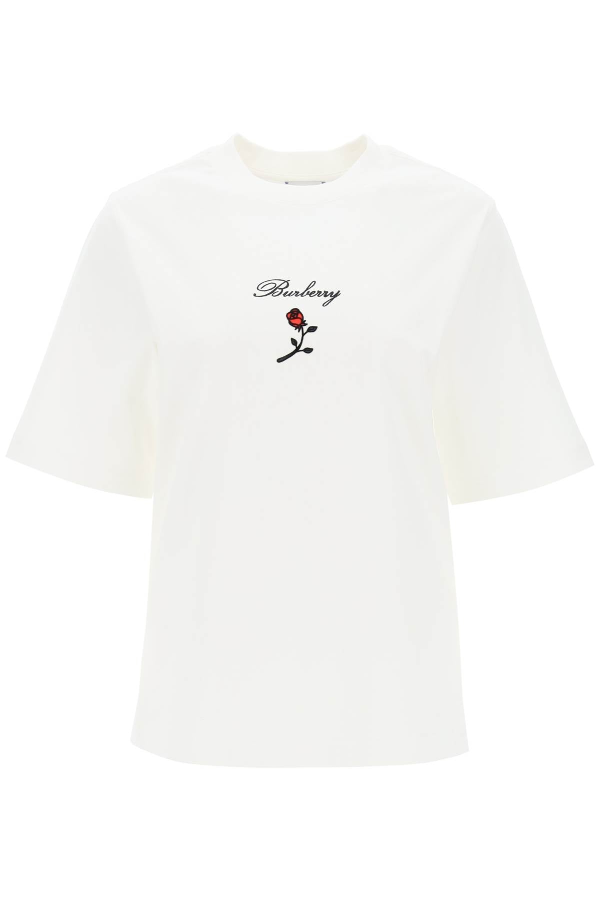 BURBERRY Stretch Cotton T-Shirt for Women