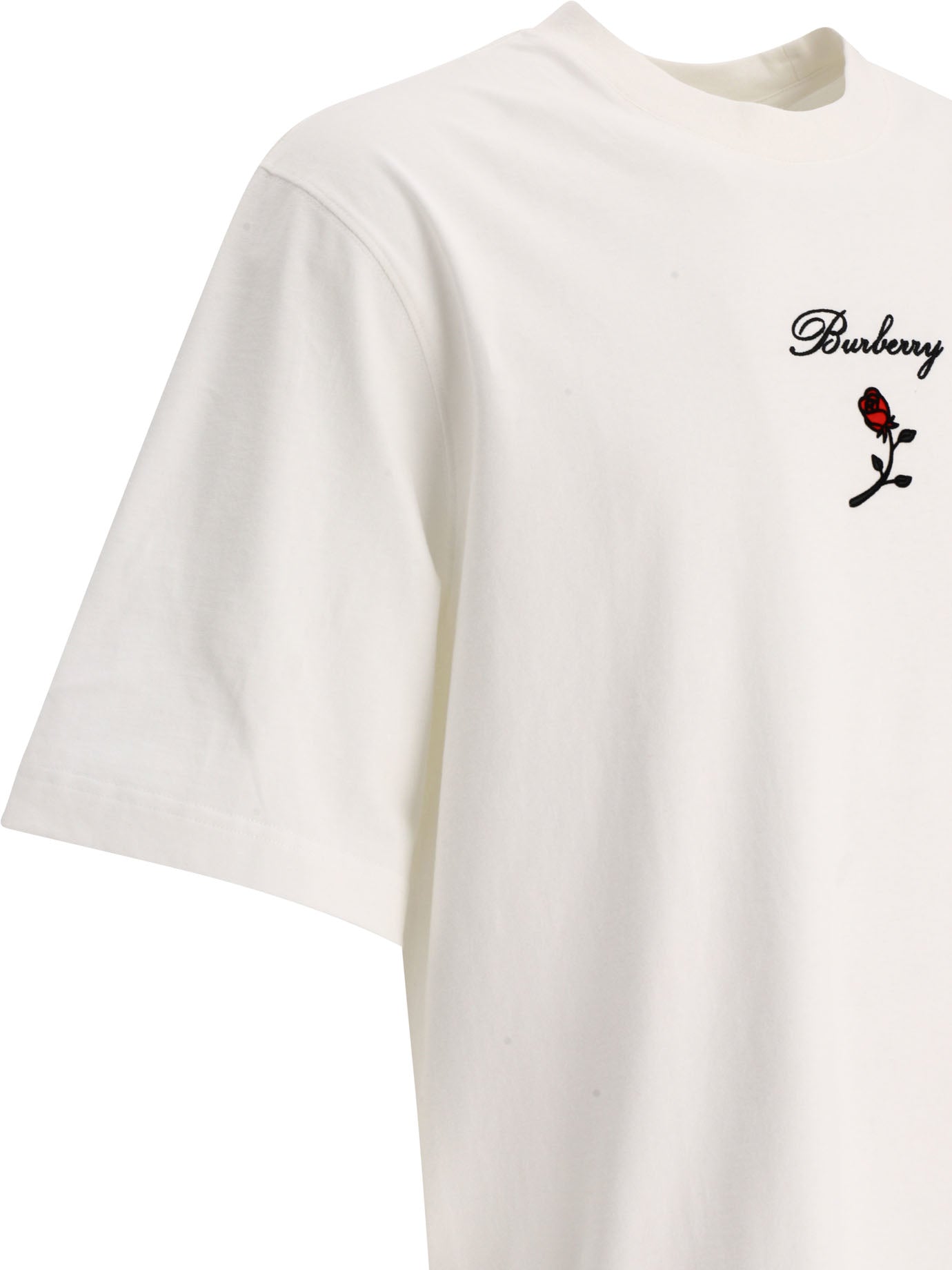 BURBERRY Cotton Basic T-Shirt for Men - FW25 Collection