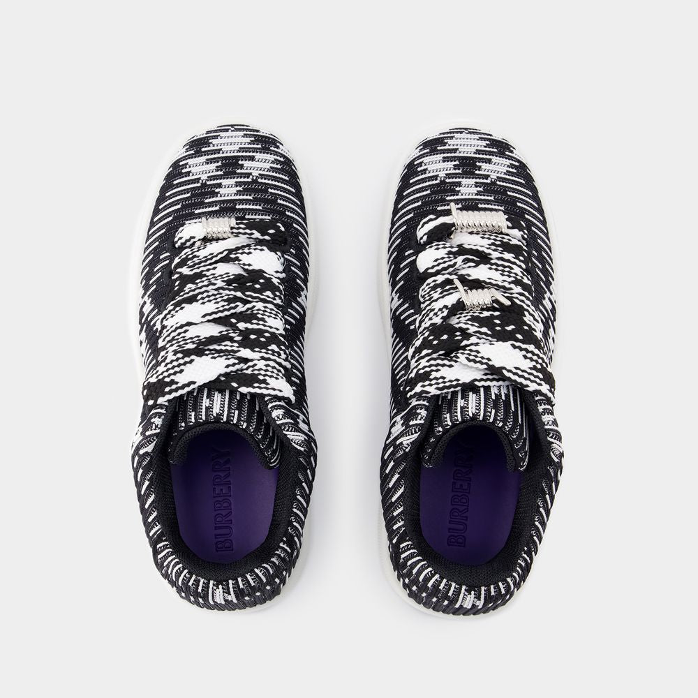 BURBERRY LF Box Knit Sneakers for Women