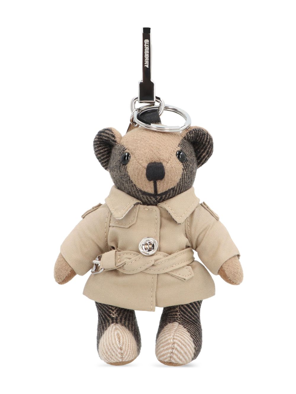 BURBERRY Mini Teddy Bear Charm with Trendy Outerwear