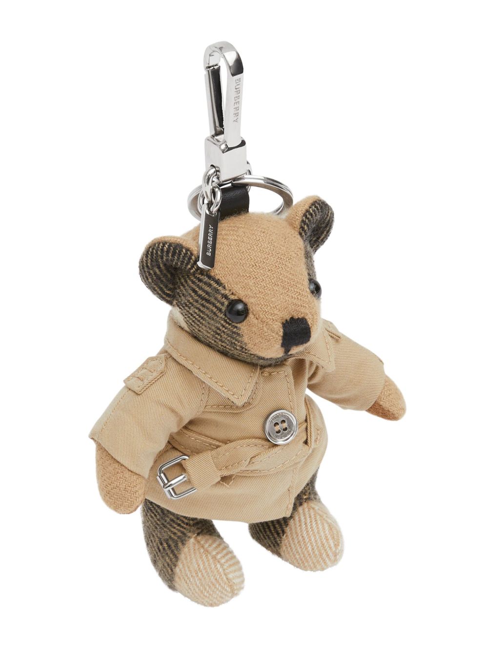 BURBERRY Mini Teddy Bear Charm with Trendy Outerwear