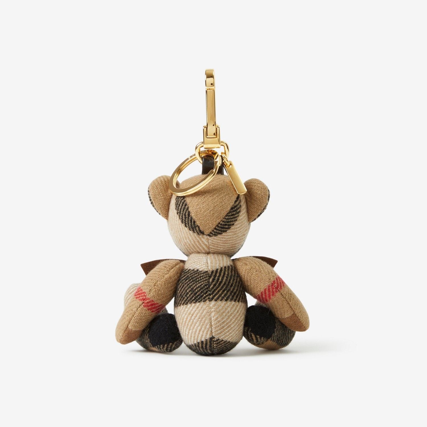 BURBERRY Mini Check Bear Key Ring
