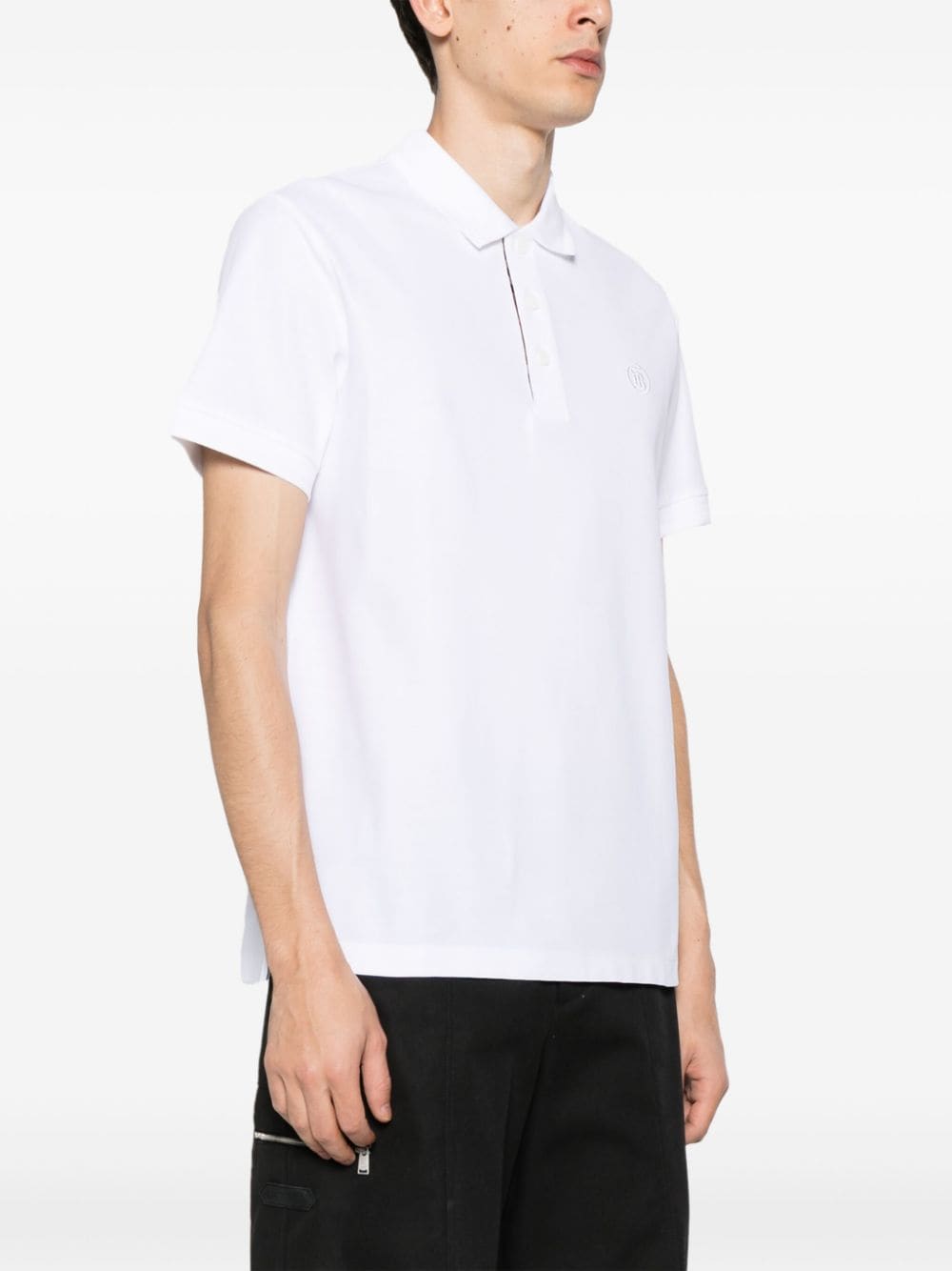 BURBERRY Classic Logo Cotton Polo Shirt