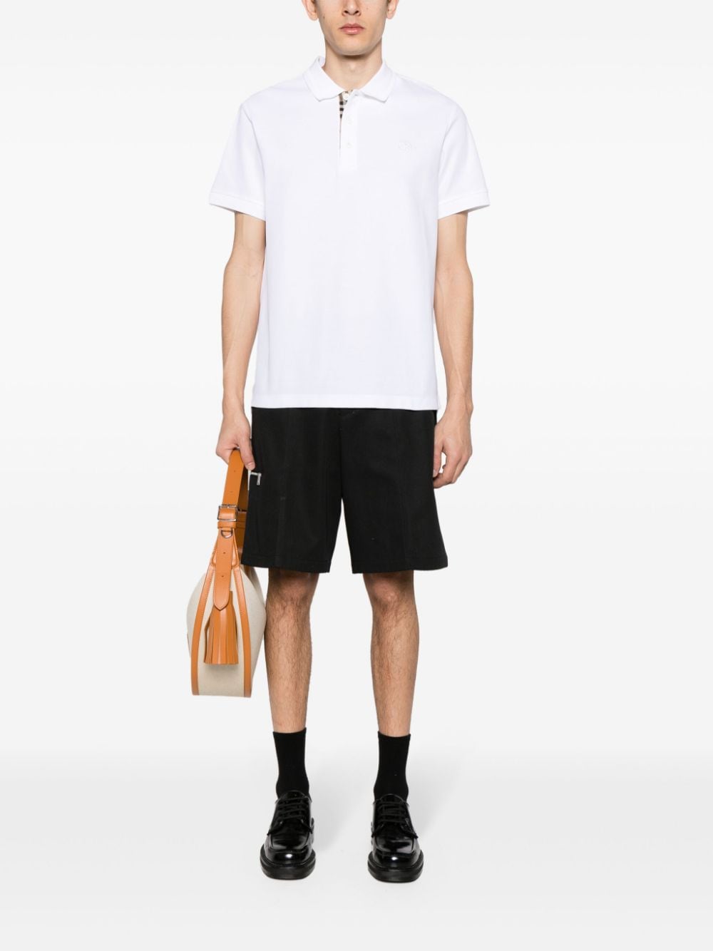 BURBERRY Classic Logo Cotton Polo Shirt