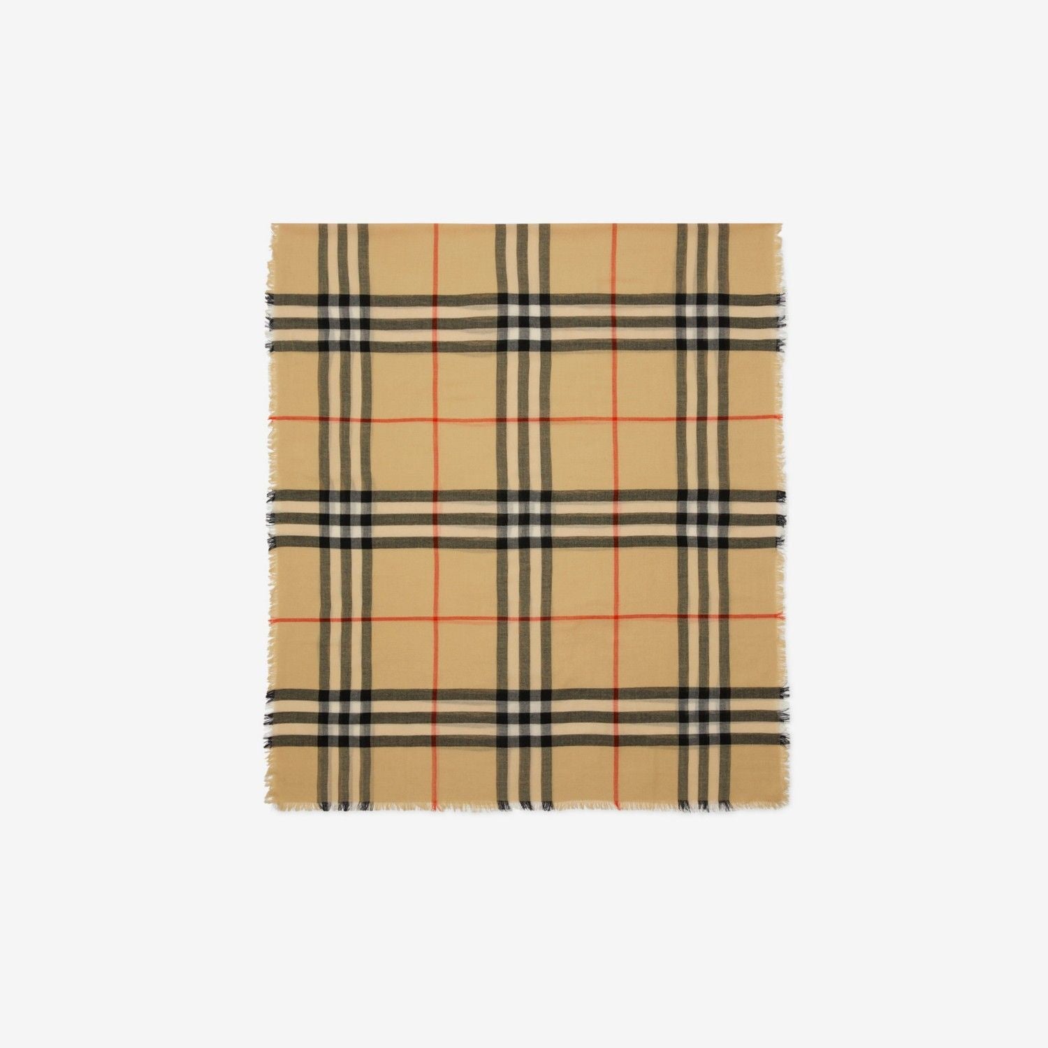 BURBERRY Lightweight Wool Scarf