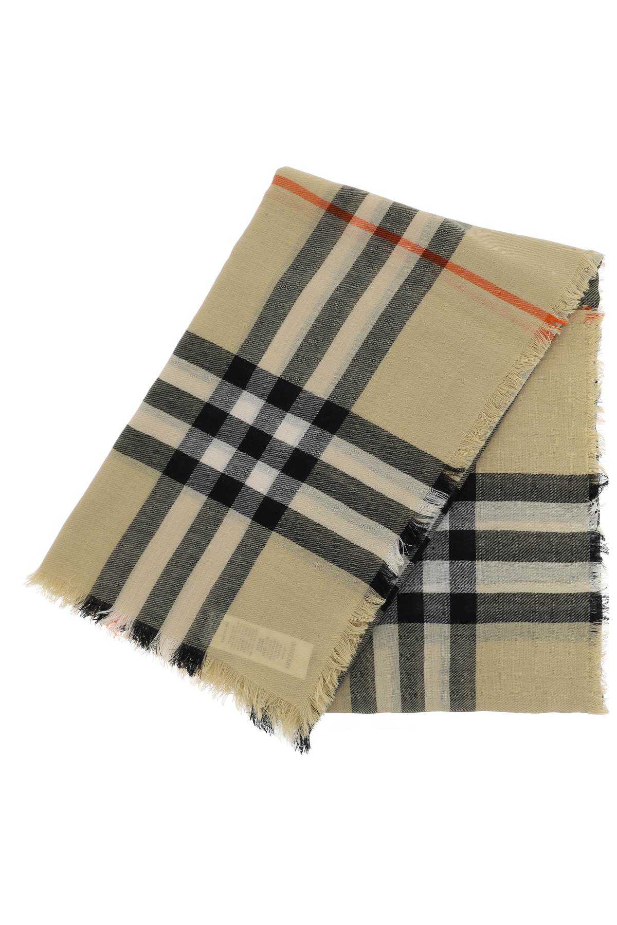 BURBERRY Giant Check Wool Scarf for Men