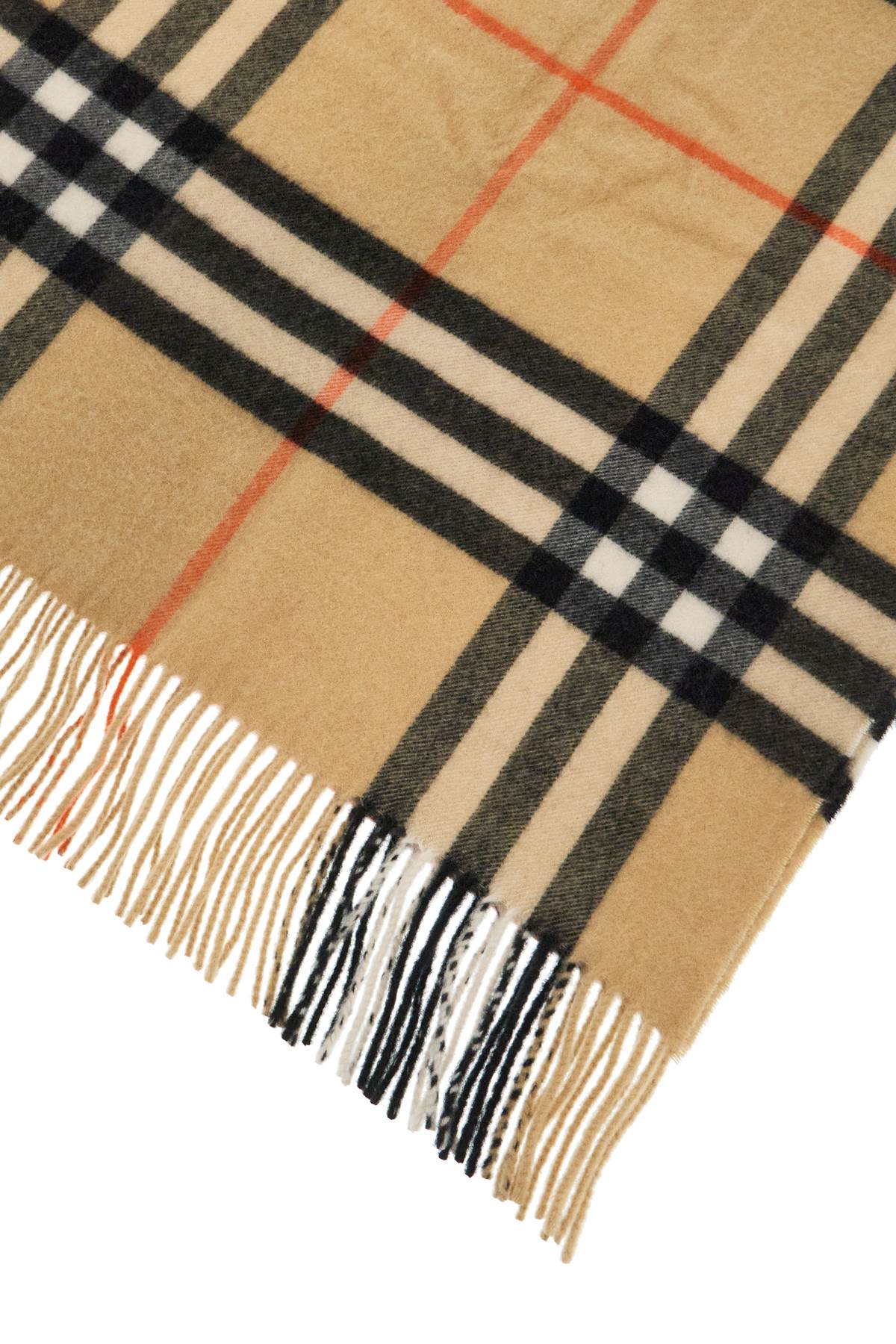BURBERRY Checkered Design Cashmere Scarf