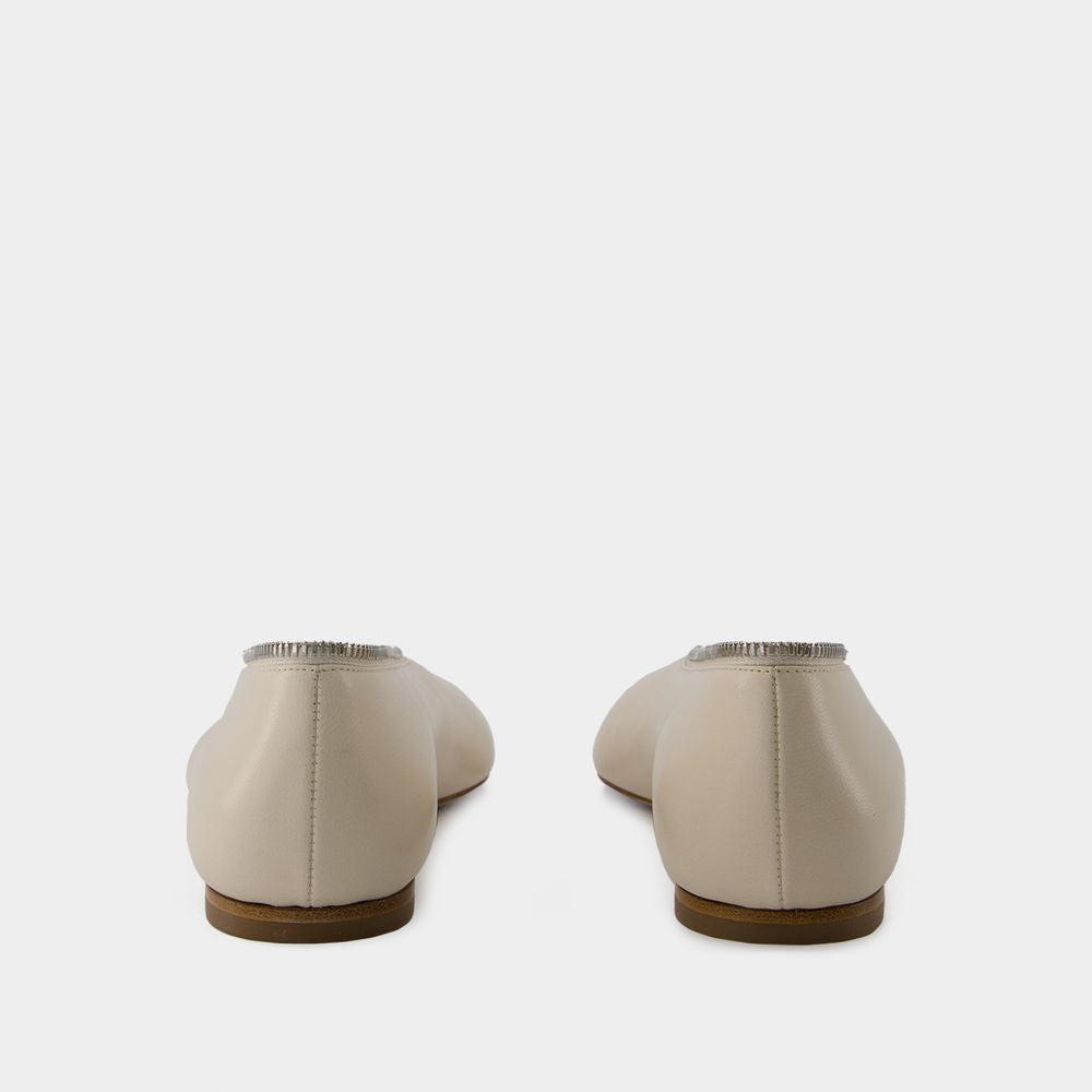 BURBERRY Mini Zip Ballerina Flats for Women