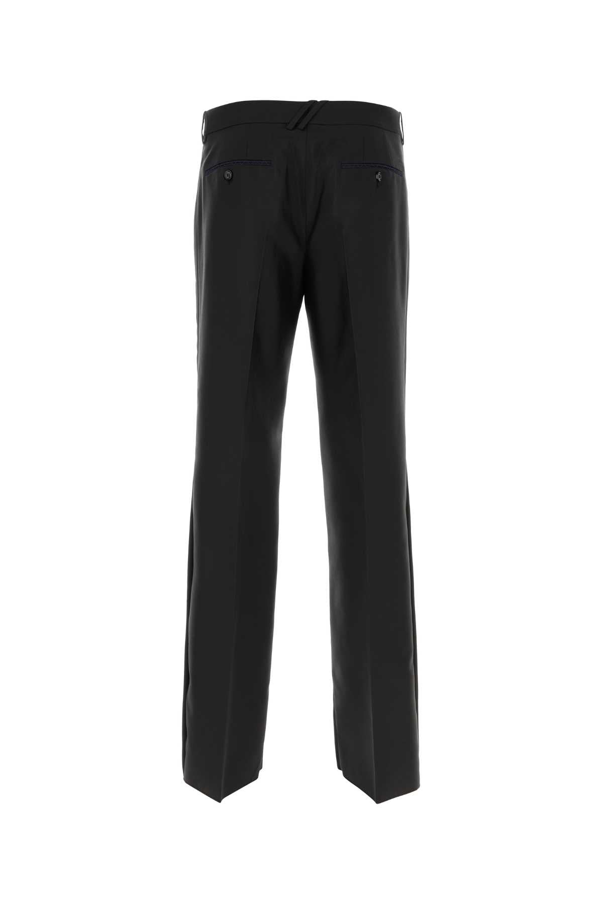 BURBERRY Wide-Leg Wool Blend Pants for Men - SS24 Collection