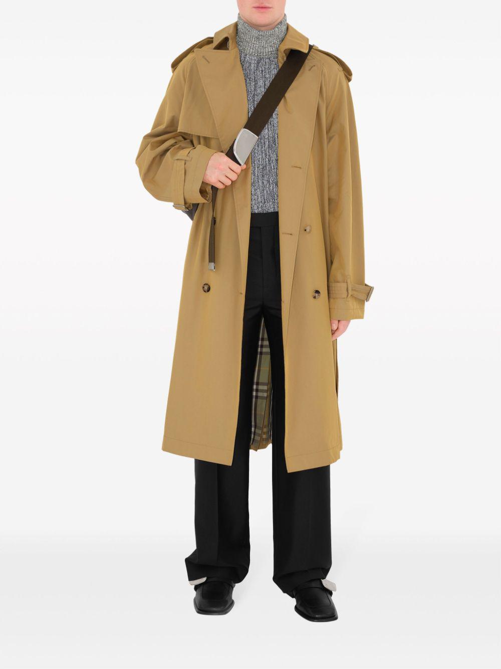 BURBERRY Long Trench Jacket - Size 50