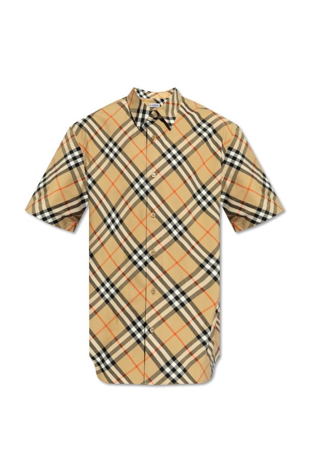 BURBERRY Men's Mini Short Sleeve Fashion Shirt for FW25