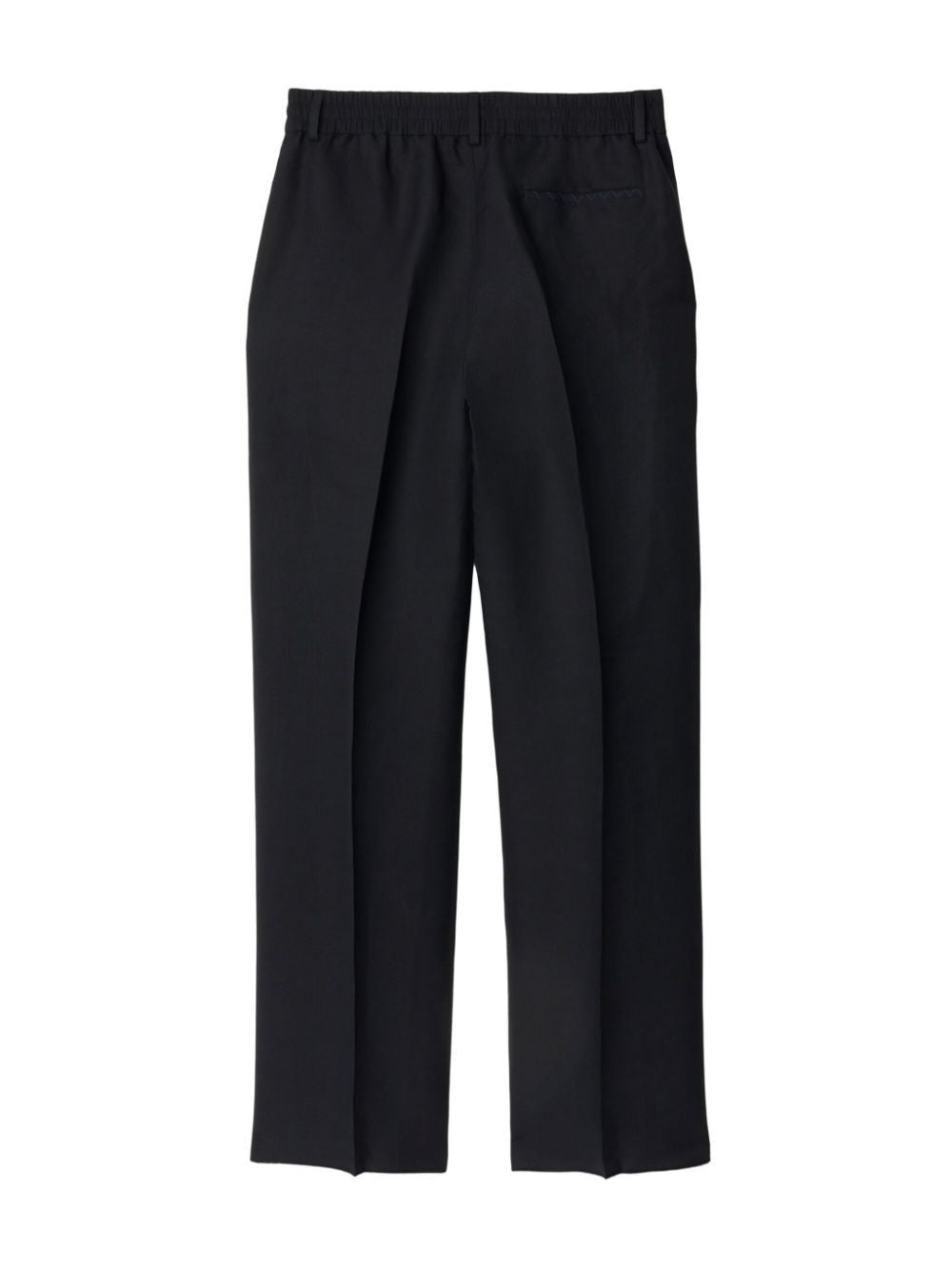 BURBERRY Wool Trousers with Iconic Chain and Buckle Design - Men