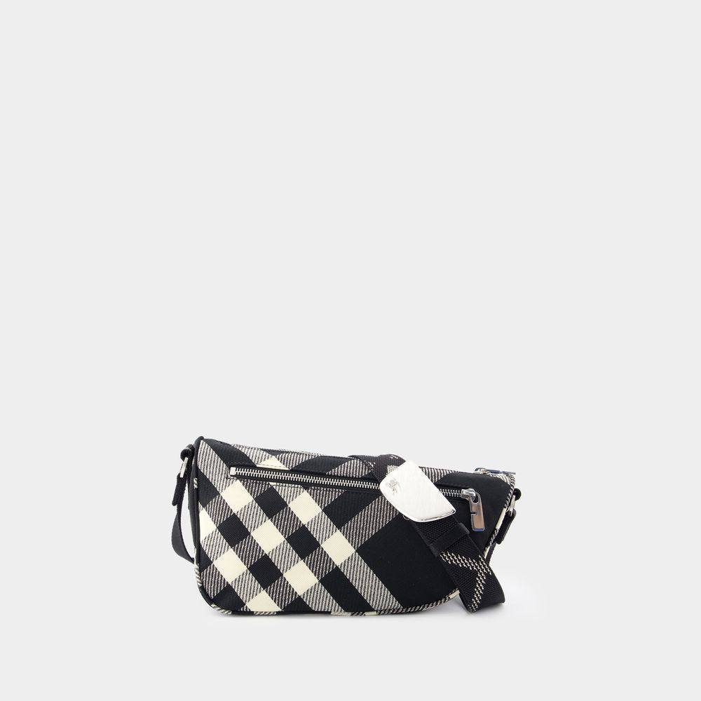 BURBERRY Shield Messenger Crossbody Mini Bag