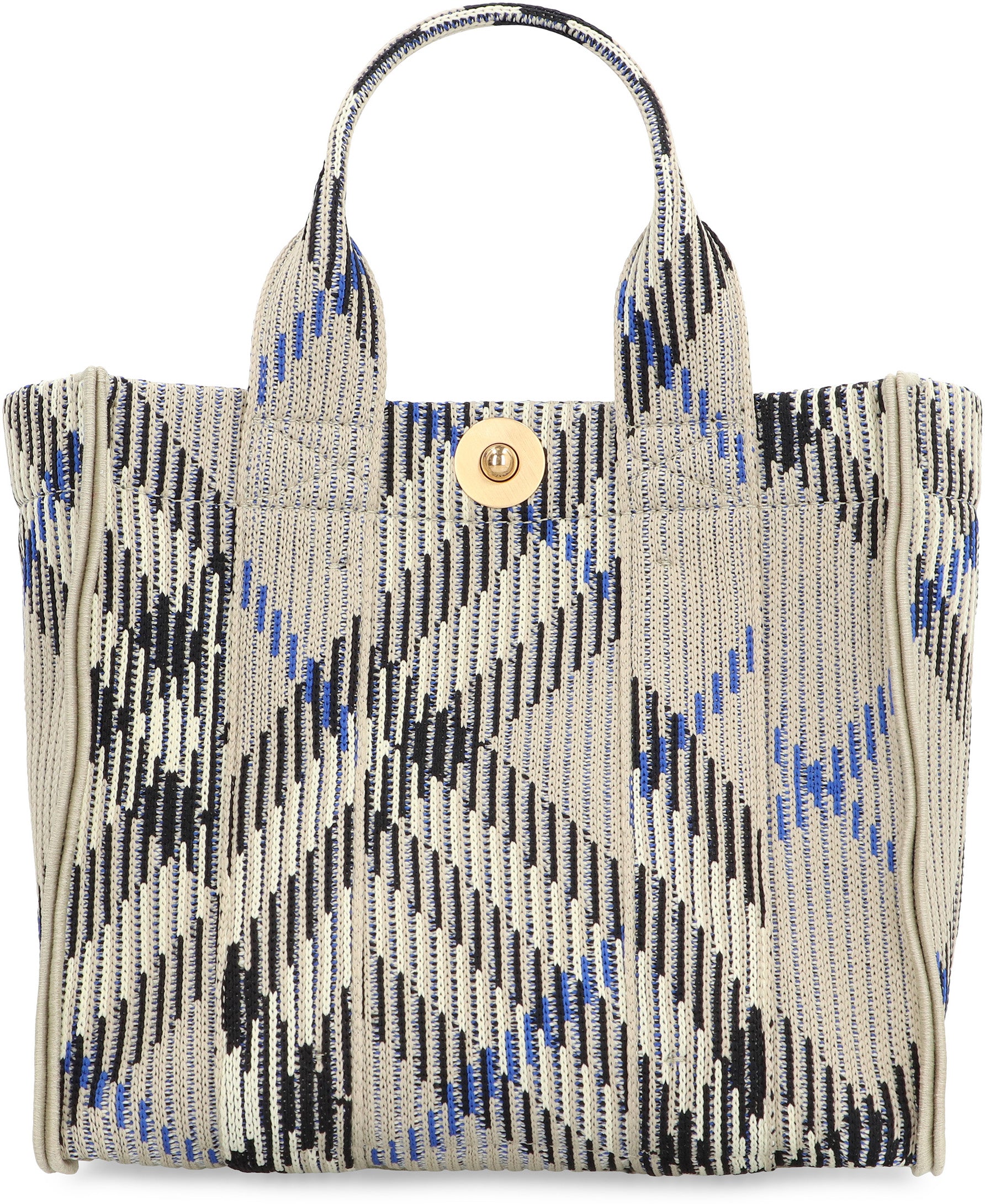 BURBERRY Check Motif Mini Tote Handbag