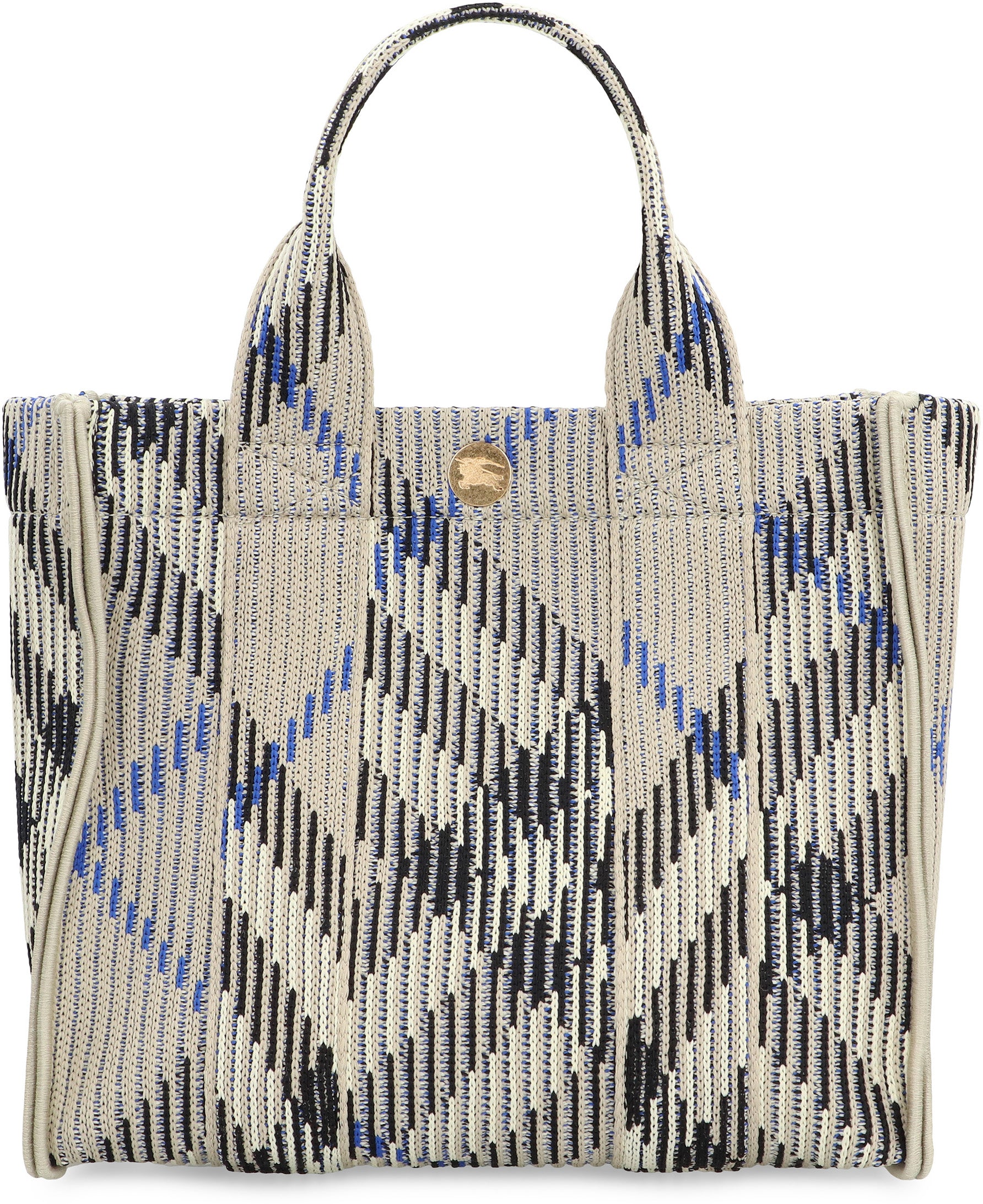 BURBERRY Check Motif Mini Tote Handbag