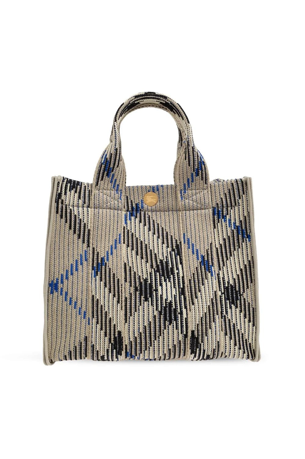 BURBERRY Mini Knit Shopper Handbag