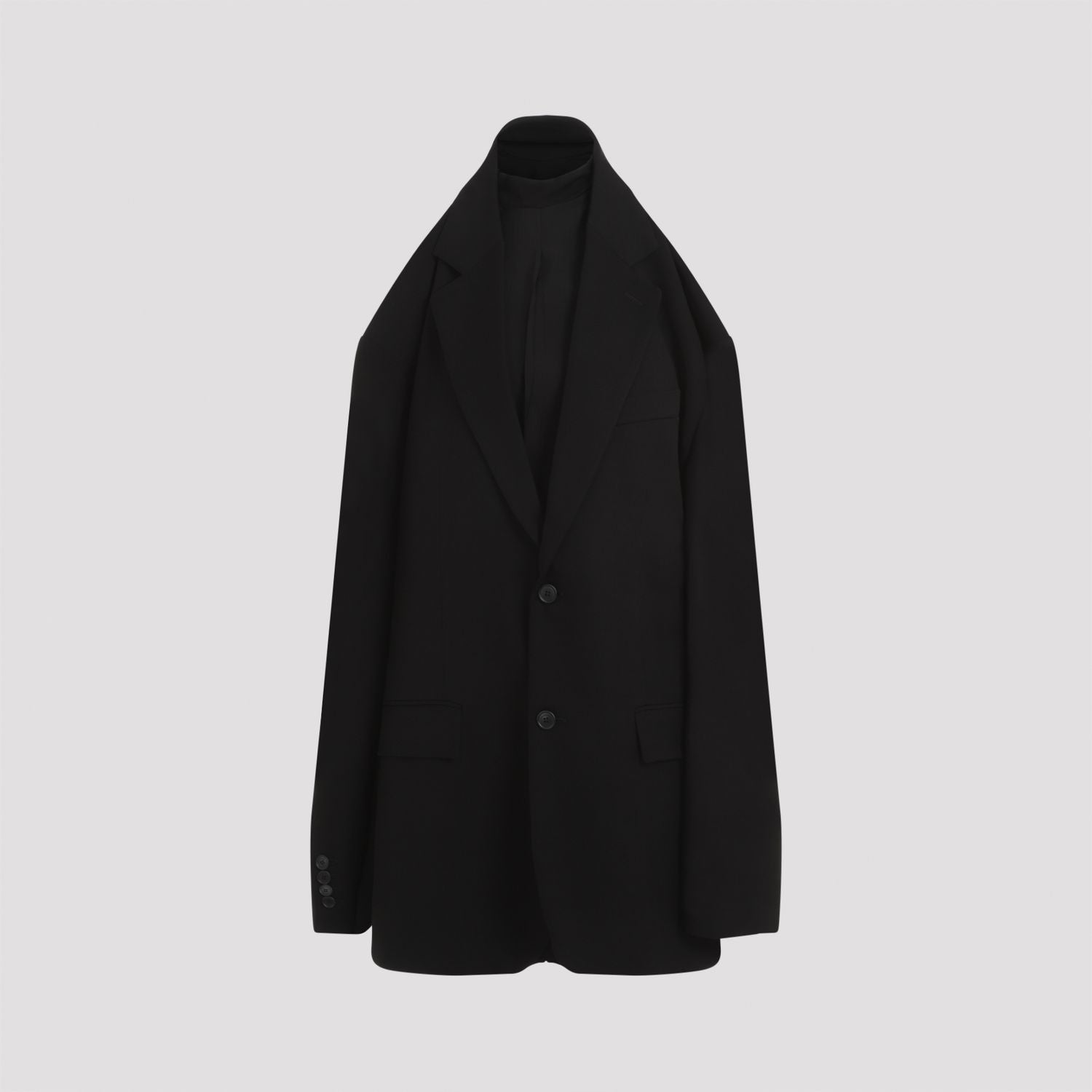 BALENCIAGA Viscose Blend Mini Blazer Dress