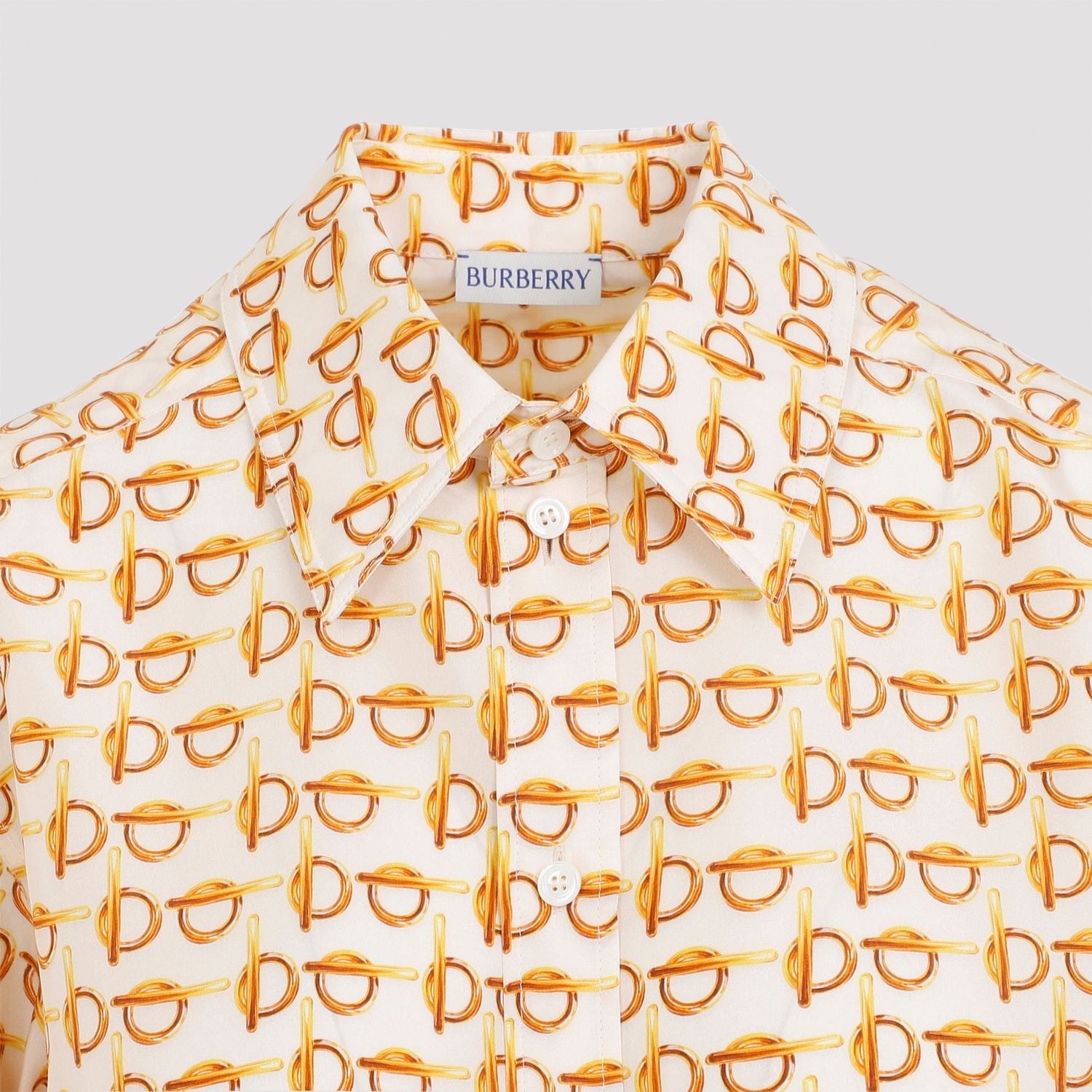 BURBERRY Printed Silk B Shirt for Women - SS24 Collection
