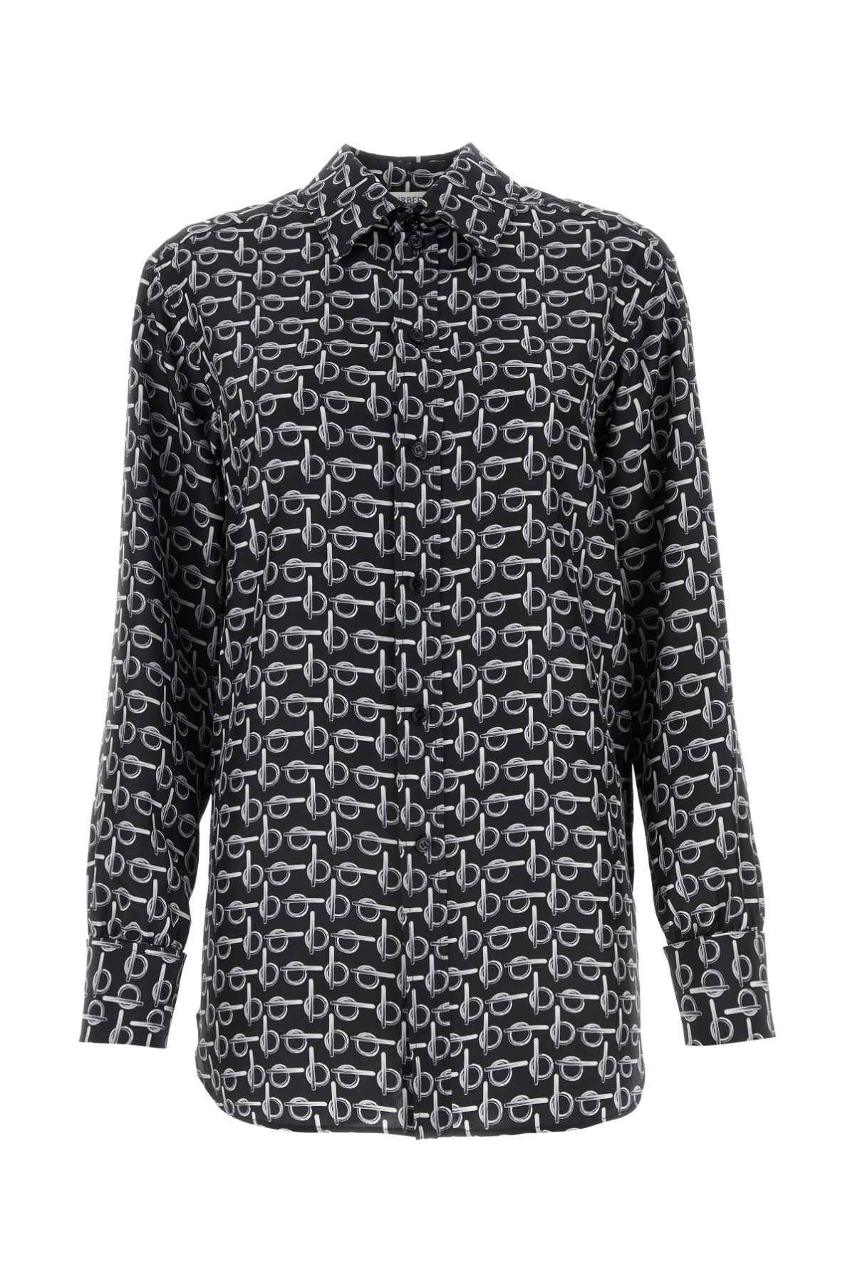 BURBERRY Printed Silk Shirt for Women - SS24 Collection
