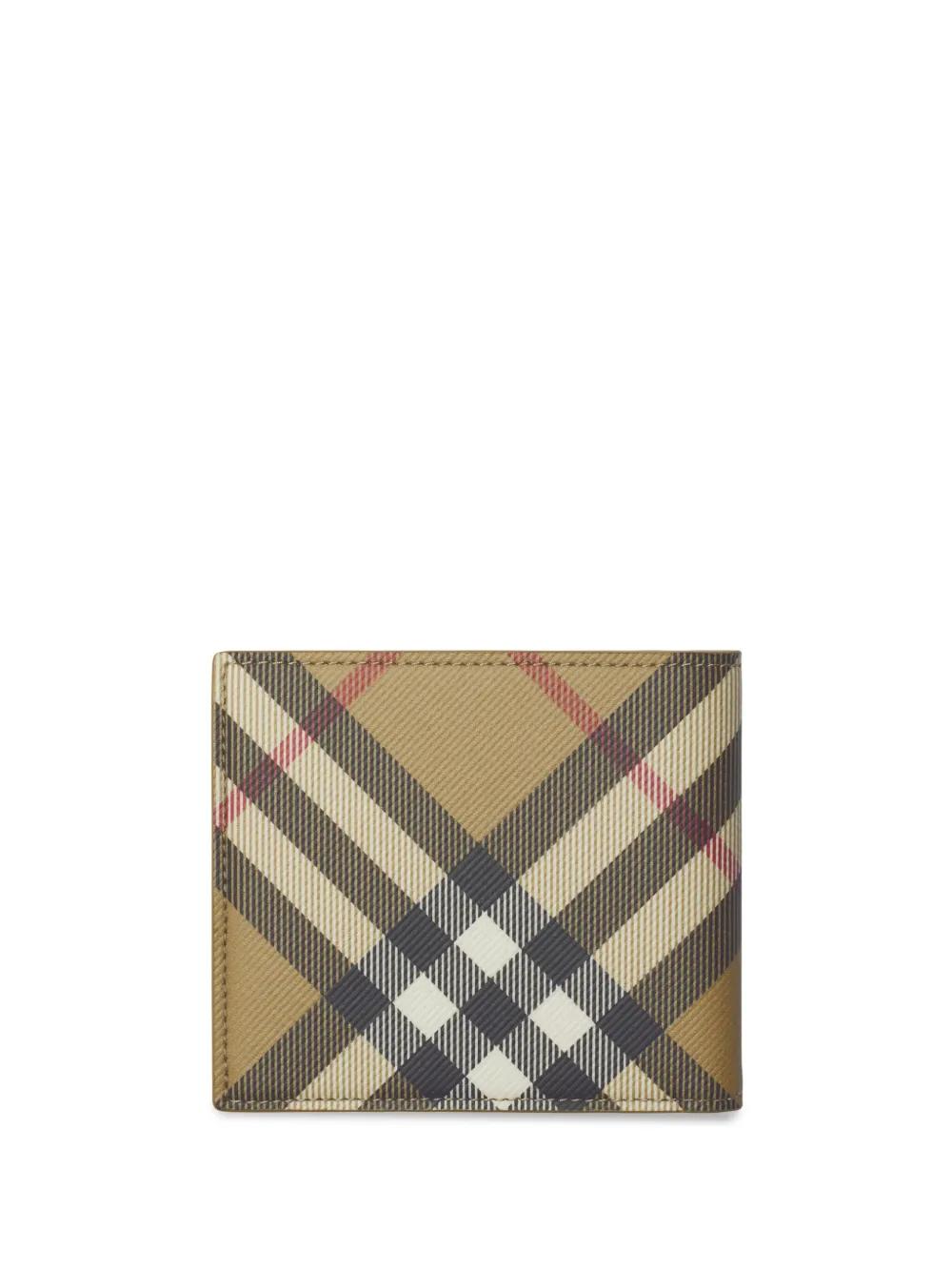 BURBERRY Check Bifold Wallet