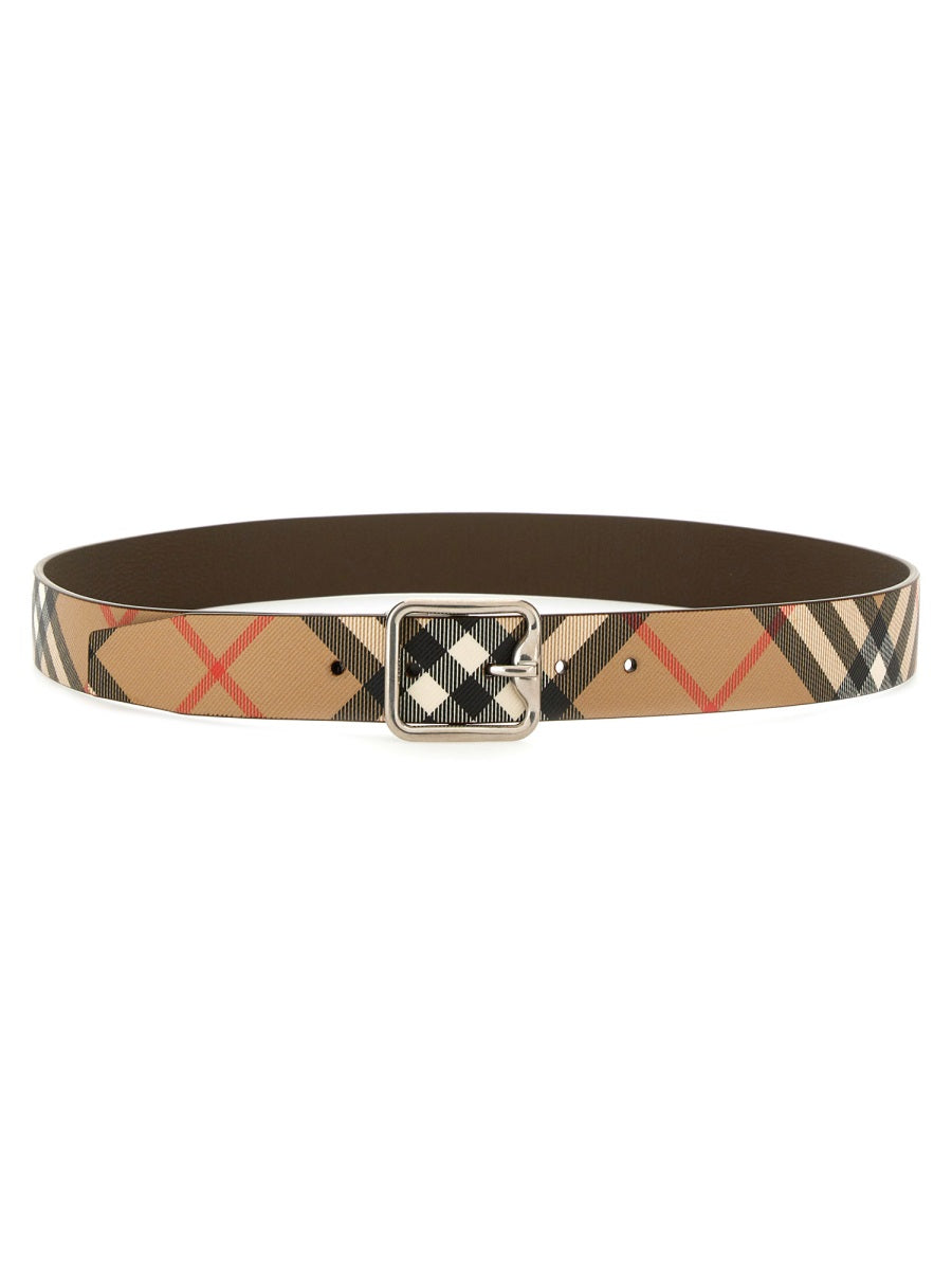 BURBERRY Multicolour Polyurethane Belt for Men - FW25