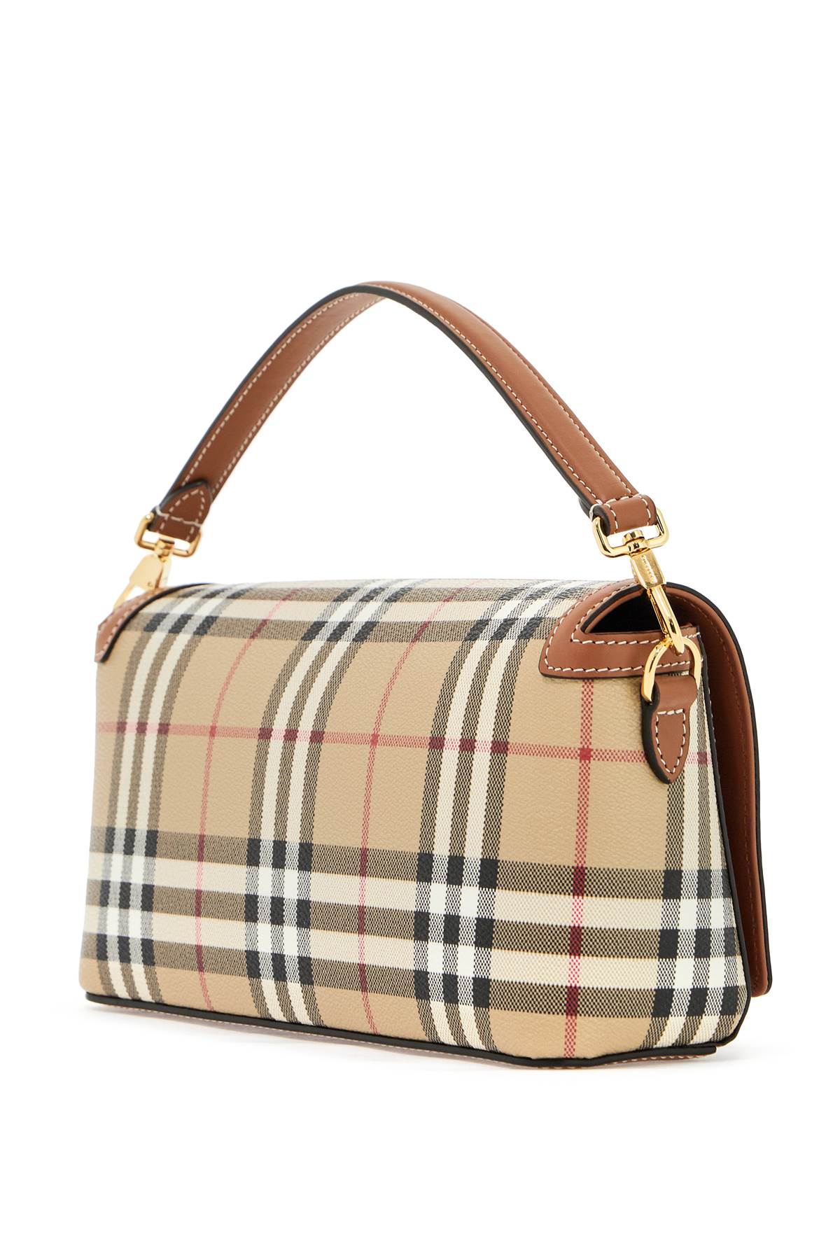 BURBERRY Vintage Check Pattern Shoulder Handbag