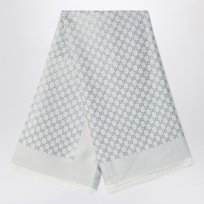 GUCCI Leggero Lurex Cashmere Scarf