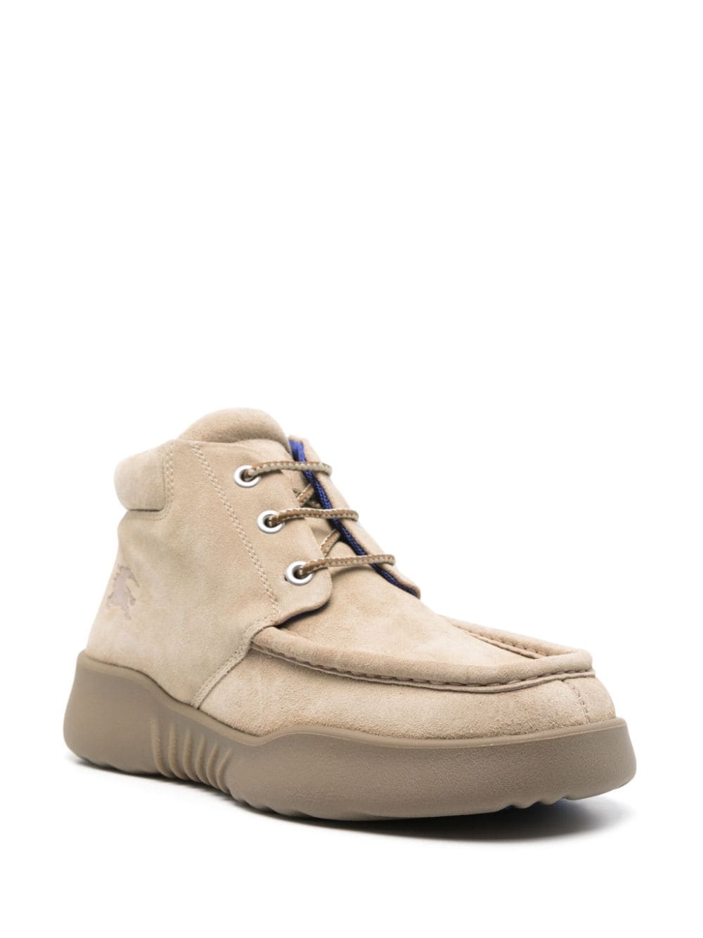 BURBERRY Suede Log Ankle Boots for Men