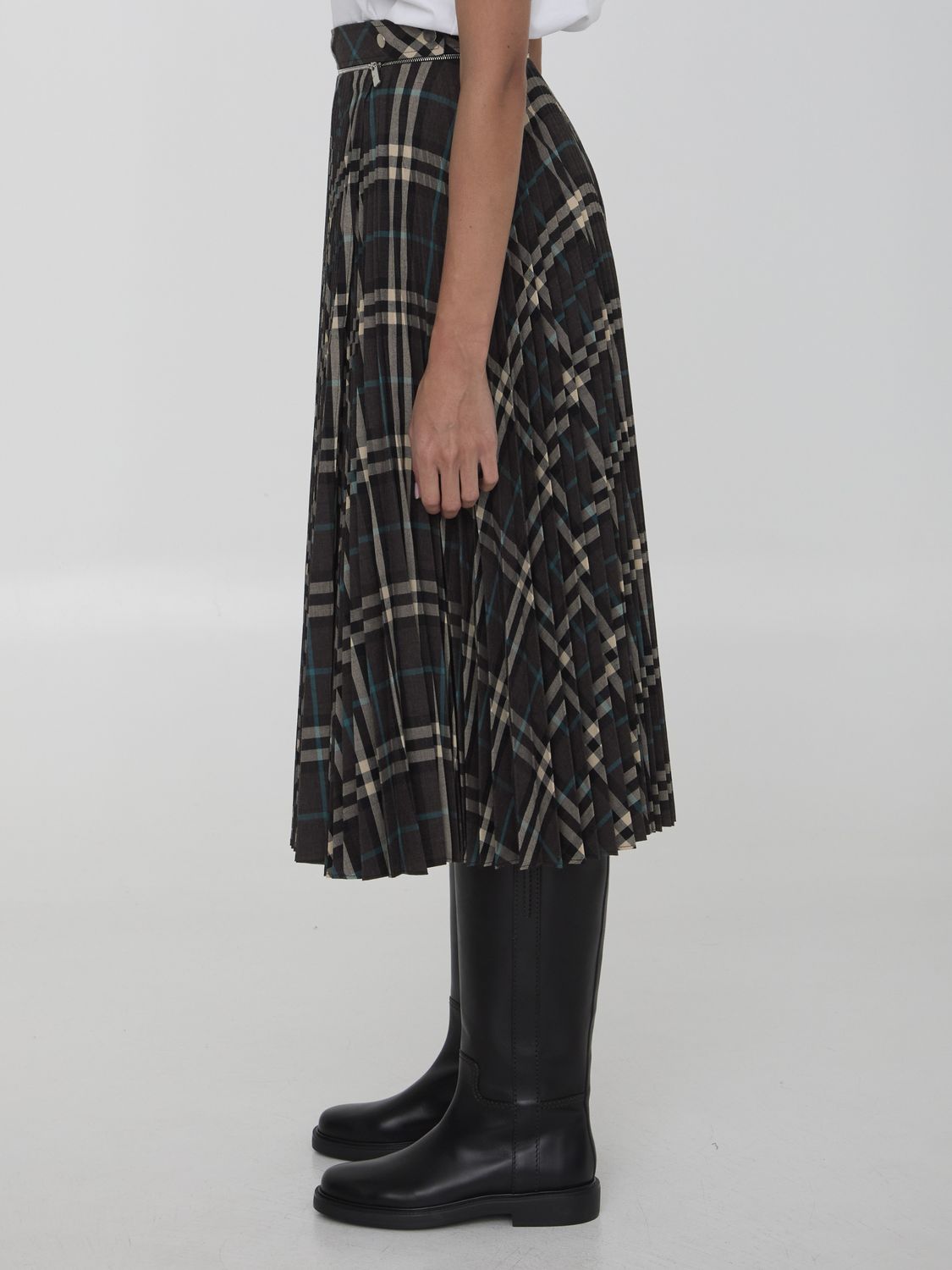 BURBERRY Squared Skirt - Size 8 UK