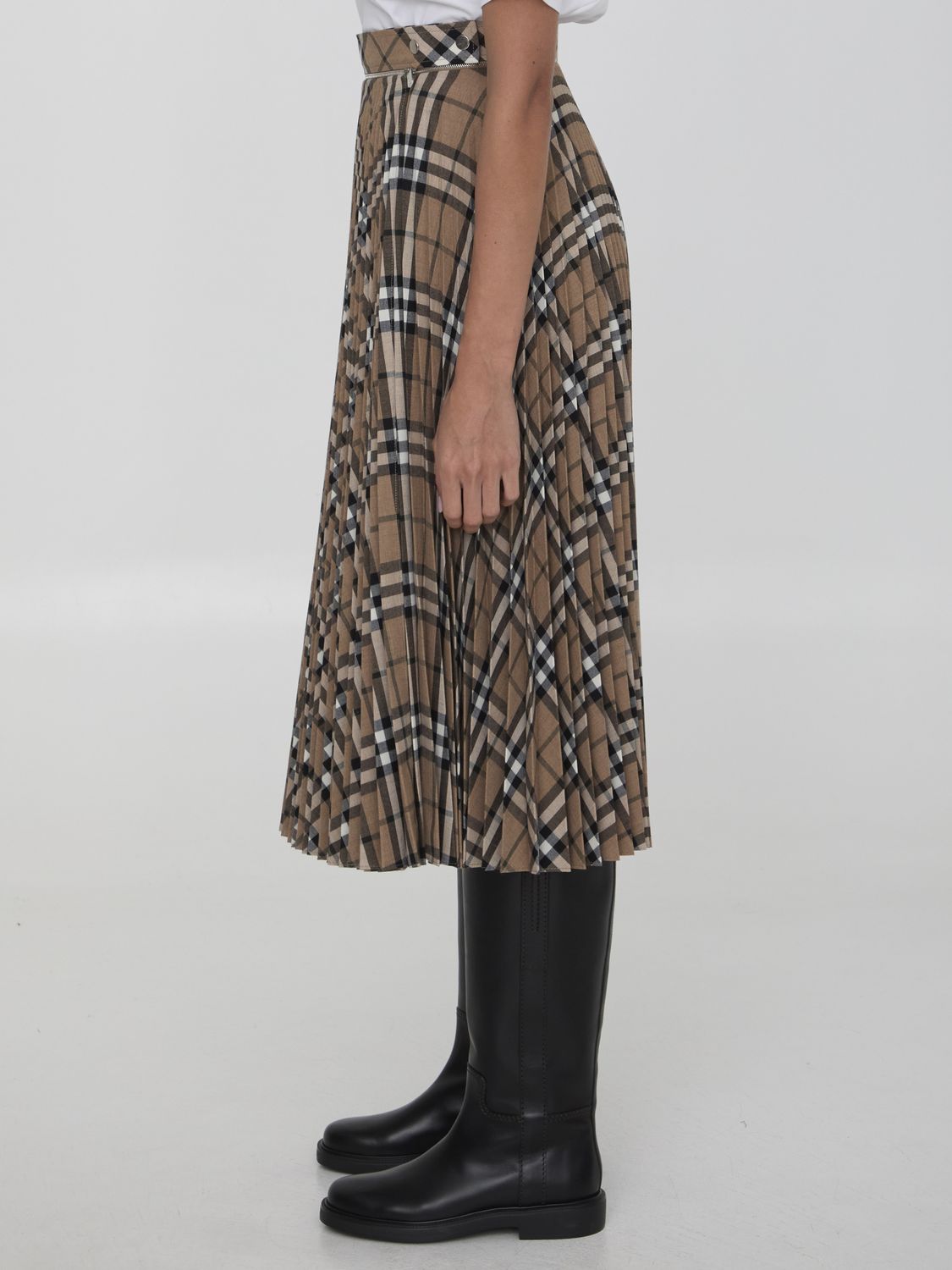 BURBERRY Embroidered Polyester Blend Skirt