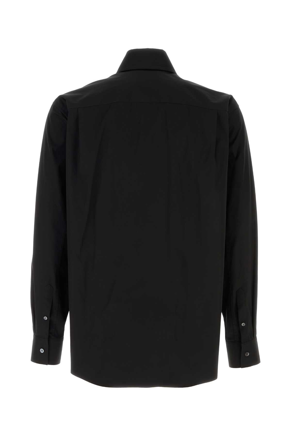 ALEXANDER MCQUEEN Men's Poplin Shirt with Double Cuff